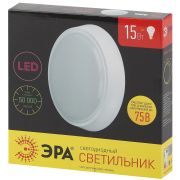 ЭРА SPB-3-15-4K Светодиодный светильник 15Вт 4000К 1200лм круг 210х51 БЕЛ (снят)