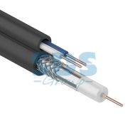 Кабель ККСВ-П+2х0,5 мм (бухта 100 м) черный REXANT (наружный) 01-4002