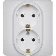 Legrand/Daccord INSPIRIA Белый Розетка 2 x 2К+З - немецкий стандарт - 16 А - 250 В