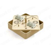 GE41219-11 Расп. кор. для о/п 100х100х29мм IP40 сосна с клеммами 2*4*10