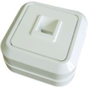 Розетка ТФ 1-ая 1А, RJ12. О/П 16А белая Олимп 0034