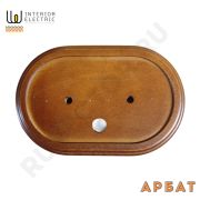 Подложка для двойной розетки Арбат (дерево) дуб