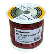 Кабель акустический PROconnect 2х0,50 мм², красно-черный, бухта 100 м  01-6103-6