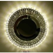 LBT D0457L-1+LED Cветильник неповоротный MR16 серебро