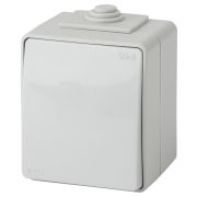 ЭРА Эксперт Переключатель одноклавишный ОУ IP65 10АХ-250В серый