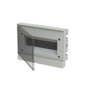 ABB Basic E Бокс в нишу 12М прозрачная серая дверь (c клеммами) 300*220*102мм 1SZR004002A1204