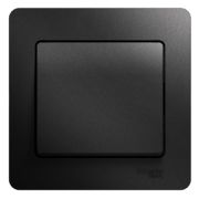 SE Glossa Антрацит Выключатель 1-клавишный, сх.1, 10АХ, в сборе GSL000712