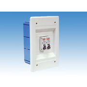 Бокс пластиковый встраиваемый ELFO на 2-4 мод. без двери 220-04