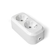 Колодка «UNIVersal» 2 гн. с/з AБС-пластик (еврослот) E302