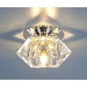 8047 G9 CH/CL хром/прозрачный светильник точечный ЭС (снят)