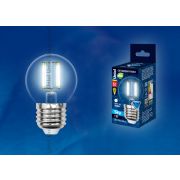Лампа Uniel SKY Filament LED-G45-6W-4000K-E27-CL шар нейтральный свет