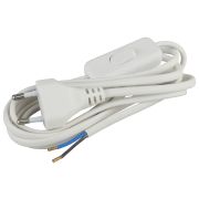 ЭРА BR2(W) Шнур для бра 2х0,75мм2 1,8м с выкл белый (снят)