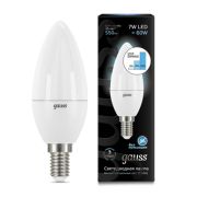 Лампа Gauss LED Свеча E14 7W 550lm 4100К step dimmable 103101207-S