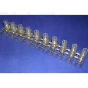 Зажим винтовой концевой изолированный КЗВИ-10 (10 контактов)