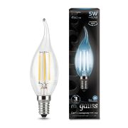 Лампа Gauss LED Filament Свеча на ветру E14 5W 450lm 4100K 104801205
