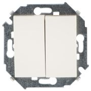 Simon 15 Бежевый Выключатель 2-клавишный, 16А, 250В, винт.зажим