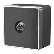 ТВ-розетка оконечная  Gallant (графит рифленый) W5083004