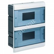 Щиток Тусо с/п на 18 мод. белый с прозрачной дверцей 221x279x98мм 68118