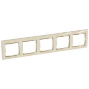 Legrand Valena Крем/Золото Рамка 5-ая горизонт.