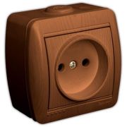 LEZARD Розетка 1-ая б/з О/П сосна 710-0800-121