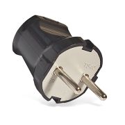 UNIVERSAL Вилка б/з черная прямая 6А A0113