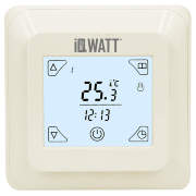 IQ THERMOSTAT TS Терморегулятор сенсорный программируемый слон. кость