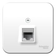 Blanca Розетка компьютерная 1-ая RJ45, кат.5E, изолир. пластина Белый BLNIA045001