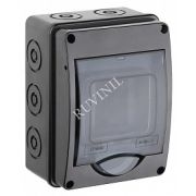 Щиток Тусо о/п на 3 мод. с вертик. двер. черный IP65 120х160х91мм, 69003Ч