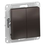 Systeme Electric AtlasDesign Мокко Переключатель 2-клавишный сх.6, 10АХ, механизм