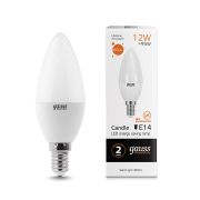 Лампа Gauss LED Elementary Свеча 12W 880lm E14 3000K 33112