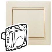 Legrand Valena крем Розетка 1-ая с/з с/крышкой  774322