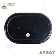 Подложка для двойной розетки Арбат (дерево) венге