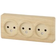ЭРА Эксперт Розетка 3-ая б/з 16А ОУ сосна IP20 11-2207-11