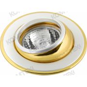 CORONA 51224 литой повор. золото/никель/золото MR16 GU5.3 95х58х41