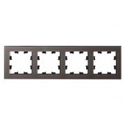 Systeme Electric AtlasDesign Nature Стекло мокко Рамка 4-ая