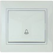 LEZARD С/П Кнопка звонка белая 701-0202-103