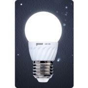 GAUSS Black Светодиодная лампа шар 3W E27 4100K матовая (керам. рад) 105302203 (снят с производства)