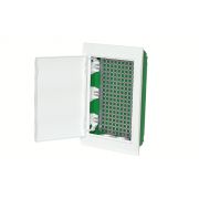 Systeme Electric City9 Box IT корпус мультимедийный встраиваемый с белой дв. 3ряд/36мод 2 розетки