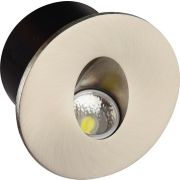 HL958L Лестничный светильник круглый 1*3W мат хром  4000К 220-240V HRZ00001068