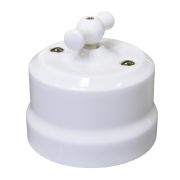 Выключатель двойной белый Lindas 34110