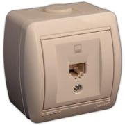 LEZARD Розетка Компьютерная О/П крем 710-0300-139