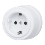 BIRONI Лизетта Пластик Белый Розетка с/з