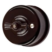 BIRONI Лизетта Керамика Коричневый Выключатель одноклавишный