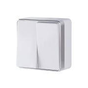 Выключатель двухклавишный Gallant (белый) W5020001