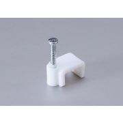 Скоба пластиковая плоская СПП-10 (уп. 50шт.)