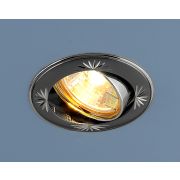 104А MR16 GU/SL черный/серебро светильник точечный ЭС (снят)