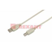 Шнур USB-А (male) - USB-B (male) 3M REXANT 18-1106