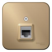 Blanca Розетка компьютерная RJ45, кат.5E, изолир. пластина Титан BLNIA045004