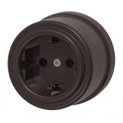 BIRONI Лизетта Пластик Коричневый Розетка с/з