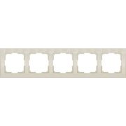 Рамка на 5 поста FLOCK WL05-Frame-05-ivory слоновая кость***